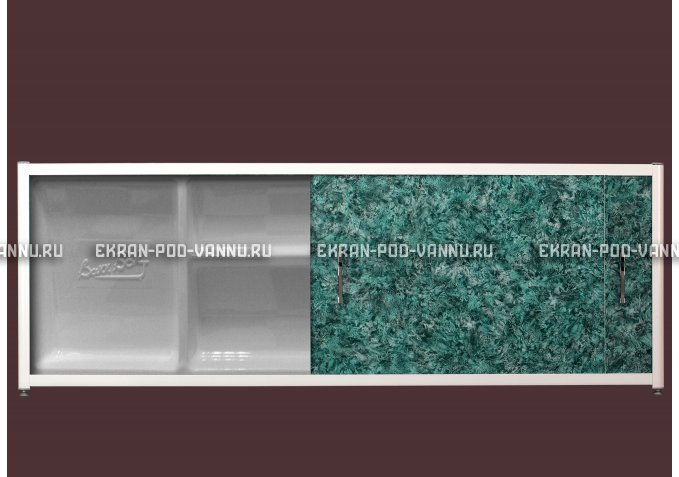 Экран с полкой - Малахит – купить по цене 6280 руб. в интернет-магазине в городе Омск картинка 1