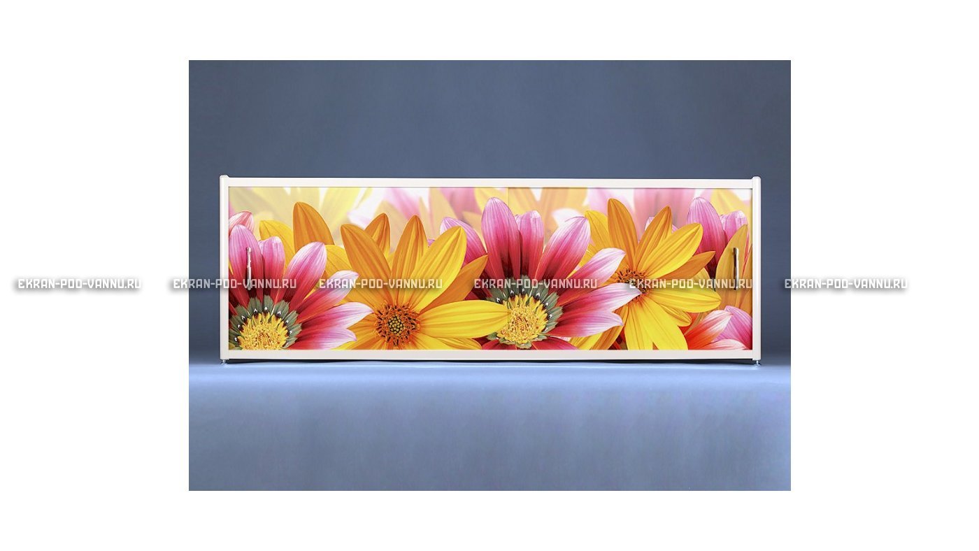 Раздвижной ФОТО экран - Flowers – купить по цене 8500 руб. в интернет-магазине в городе Омск картинка 6
