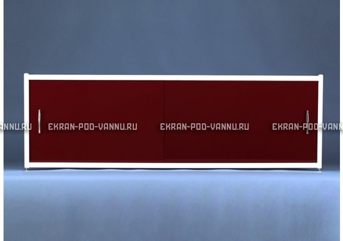 Раздвижной экран EUROPLEX Комфорт бордовый – купить по цене 7150 руб. в интернет-магазине в городе Омск картинка 1