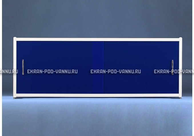 Раздвижной экран EUROPLEX Комфорт синий – купить по цене 6750 руб. в интернет-магазине в городе Омск картинка 1