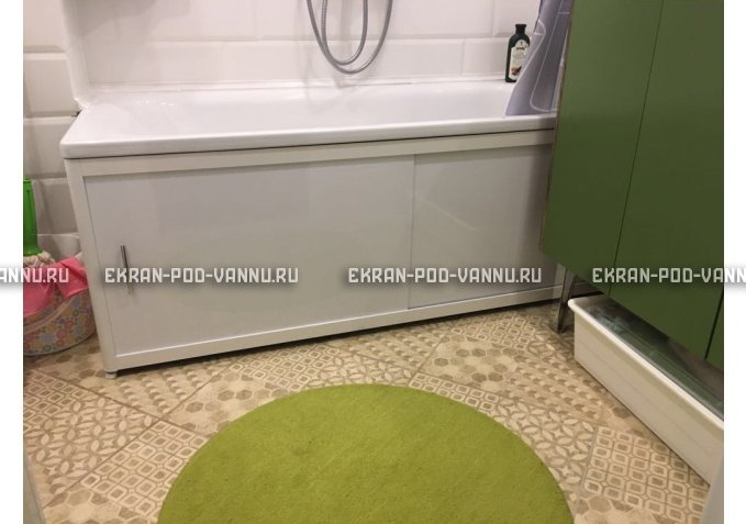 Раздвижной экран EUROPLEX Комфорт белый – купить по цене 6400 руб. в интернет-магазине в городе Омск картинка 1