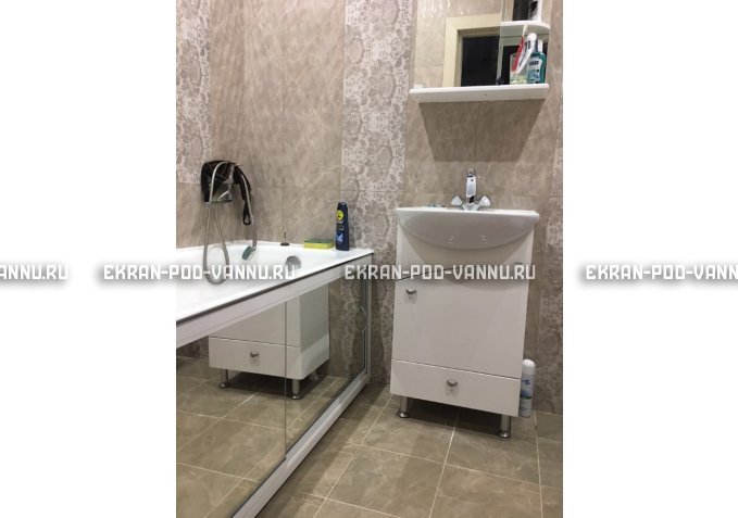 Раздвижной экран EUROPLEX Роликс Зеркальный – купить по цене 9700 руб. в интернет-магазине в городе Омск картинка 5