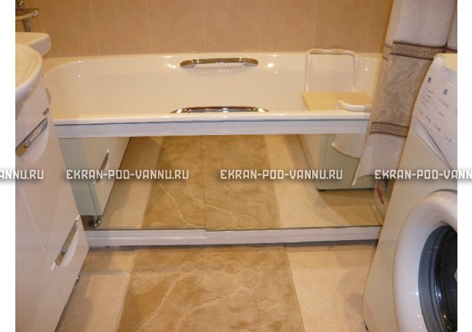 Раздвижной экран EUROPLEX Роликс Зеркальный – купить по цене 9700 руб. в интернет-магазине в городе Омск картинка 3