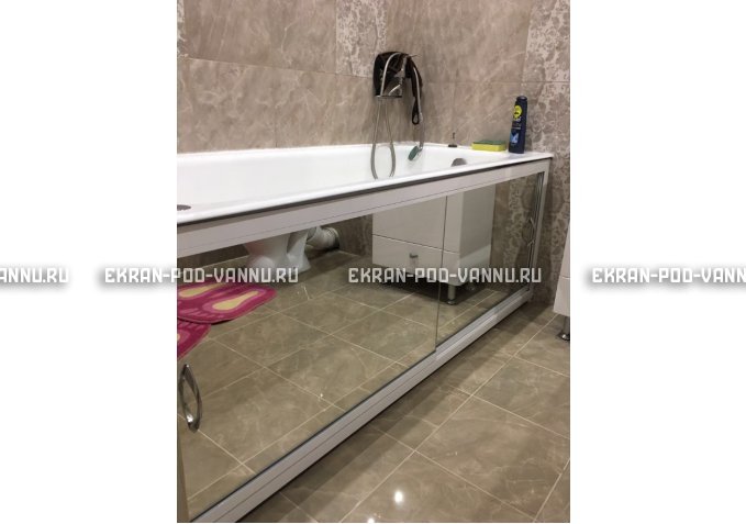 Раздвижной экран EUROPLEX Роликс Зеркальный – купить по цене 9700 руб. в интернет-магазине в городе Омск картинка 9