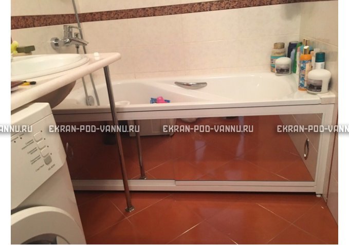 Раздвижной экран EUROPLEX Роликс Зеркальный – купить по цене 9700 руб. в интернет-магазине в городе Омск картинка 10
