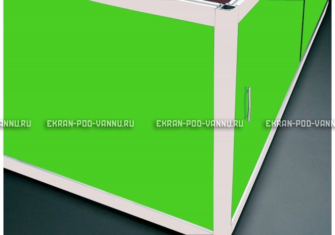 Торцевой экран EUROPLEX Комфорт салатовый – купить по цене 8760 руб. в интернет-магазине в городе Омск картинка 1