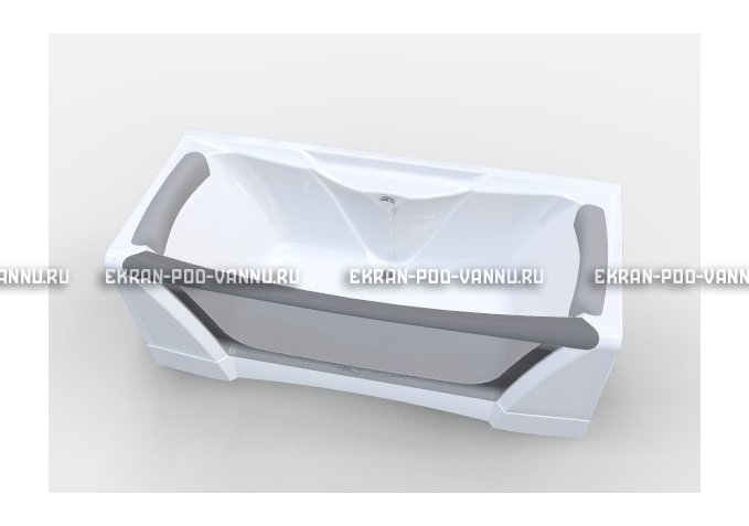 Прозрачная ванна 1MarKa Dolce Vita 180x80 – купить по цене 43200 руб. в интернет-магазине в городе Омск картинка 2