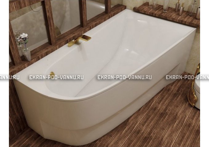 Акриловая ванна Vayer Boomerang 170x90 – купить по цене 47600 руб. в интернет-магазине в городе Омск картинка 1