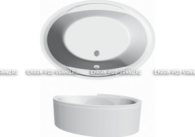 Акриловая ванна Vayer Opal 180x120 – купить по цене 33850 руб. в интернет-магазине в городе Омск картинка 3