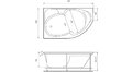 Акриловая ванна Relisan Sofi 170x105 – купить по цене 23480 руб. в интернет-магазине в городе Омск картинка 17