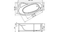 Акриловая ванна 1MarKa Gracia 150x94 – купить по цене 19400 руб. в интернет-магазине в городе Омск картинка 17