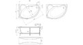 Акриловая ванна 1MarKa Catania 150x100 – купить по цене 17050 руб. в интернет-магазине в городе Омск картинка 13