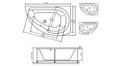 Акриловая ванна Vayer Ismena 160x105 – купить по цене 28350 руб. в интернет-магазине в городе Омск картинка 21